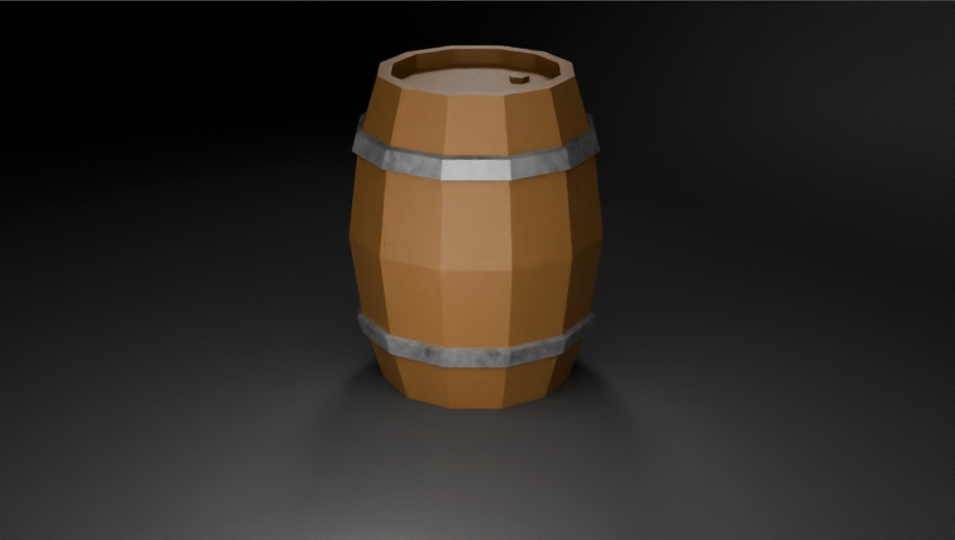 Low-Poly Barrel