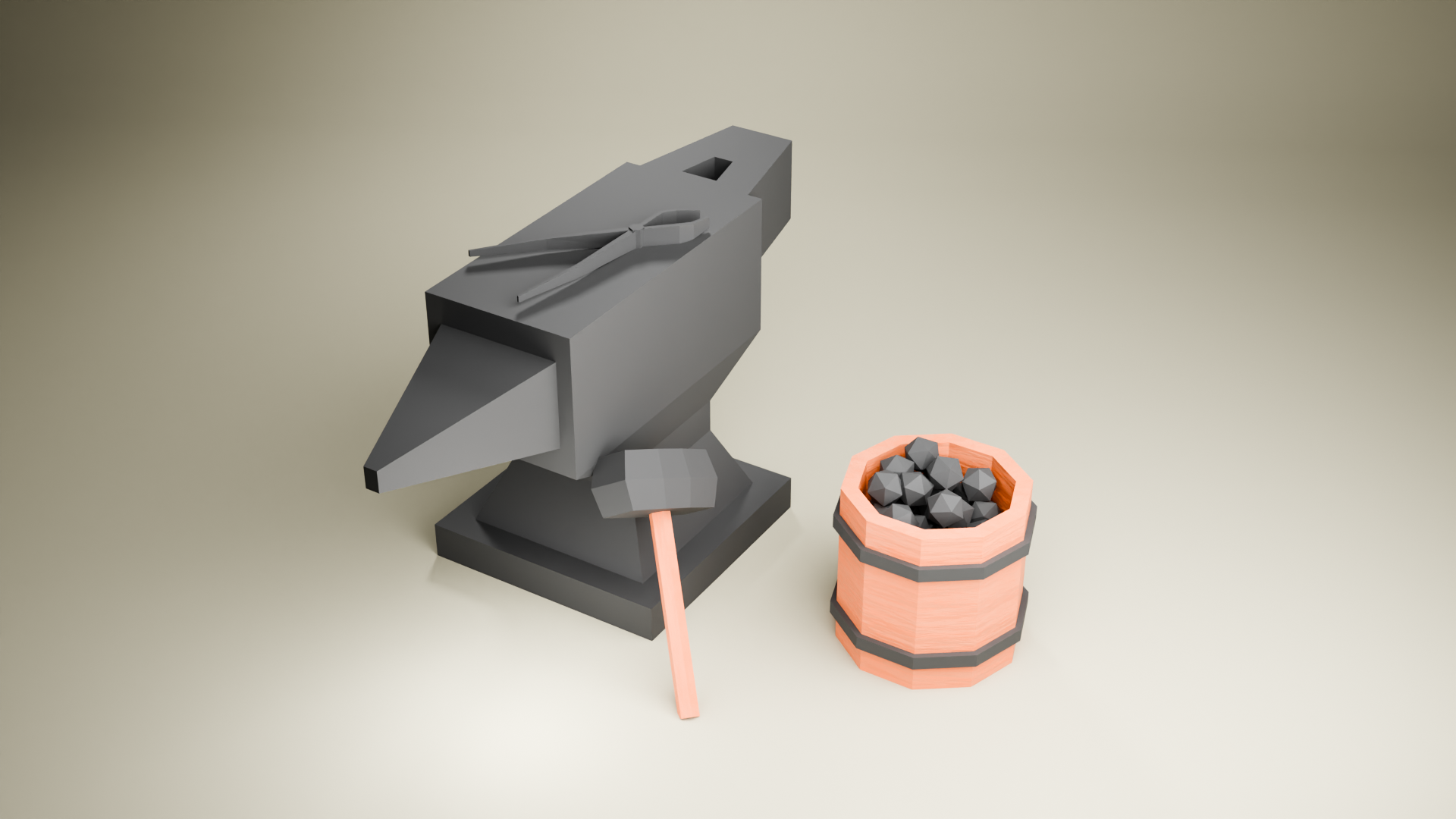 Blacksmith Anvil Set