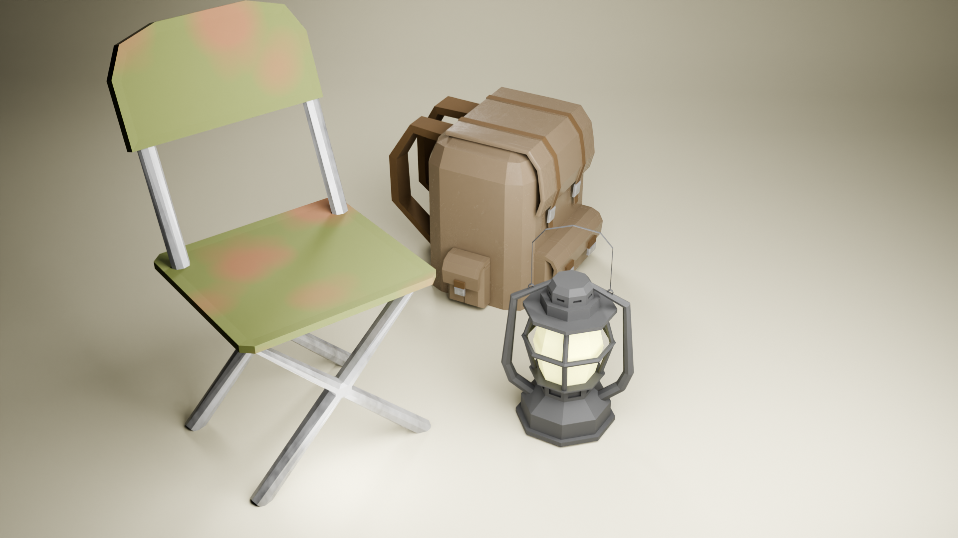 Camping Gear and Crate